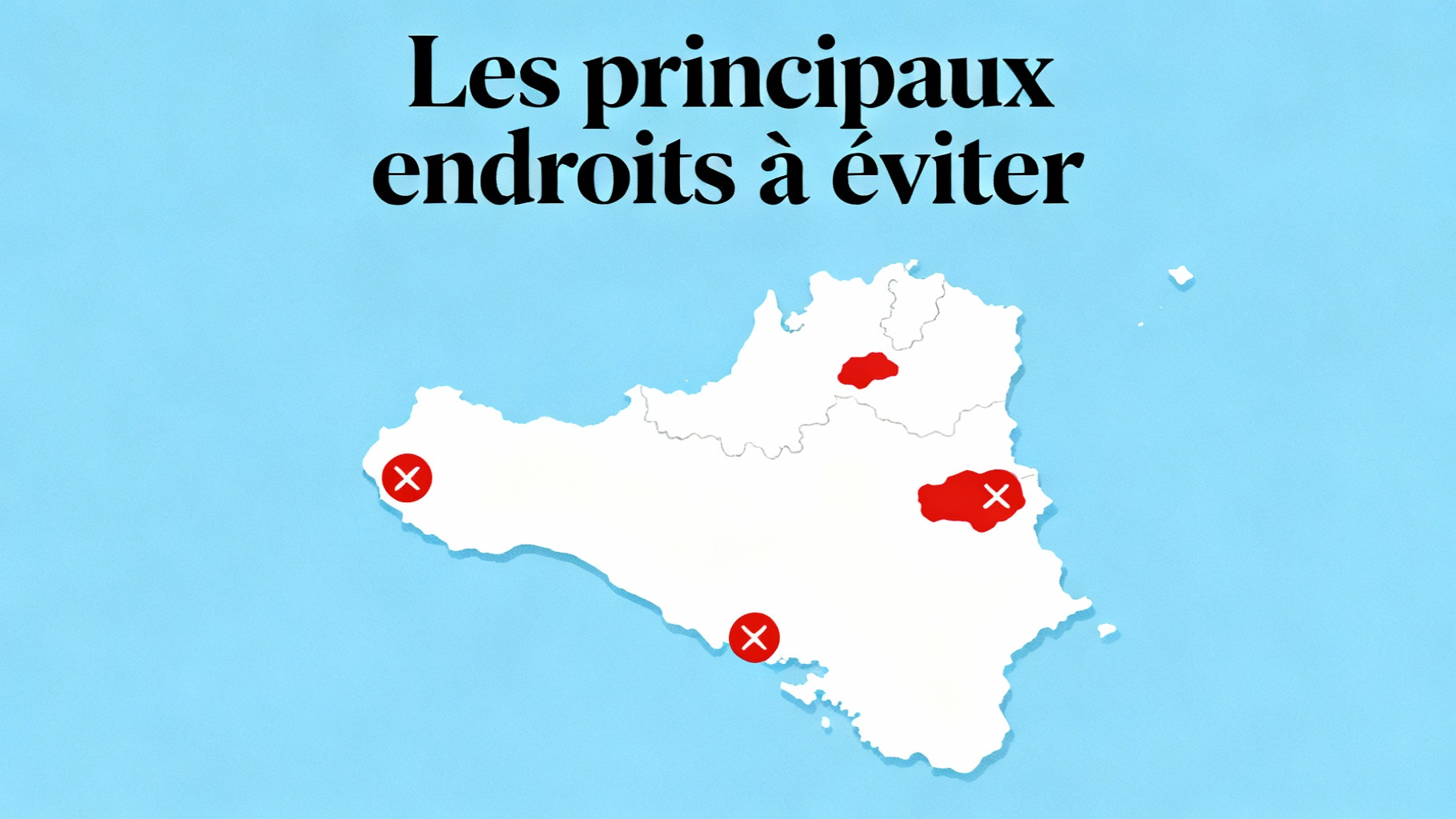 Les principaux endroits à éviter