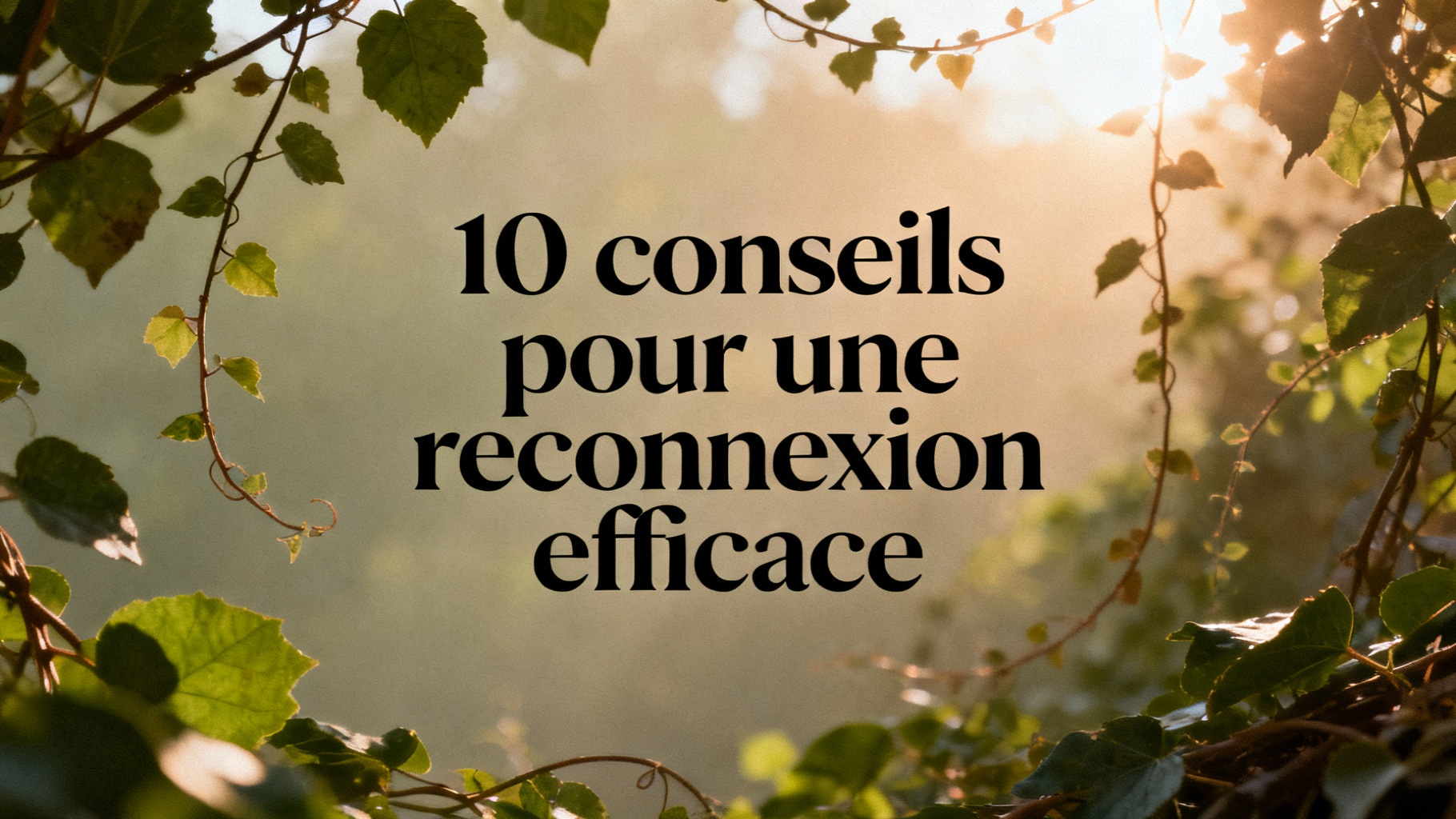 10 conseils pour une reconnexion efficace