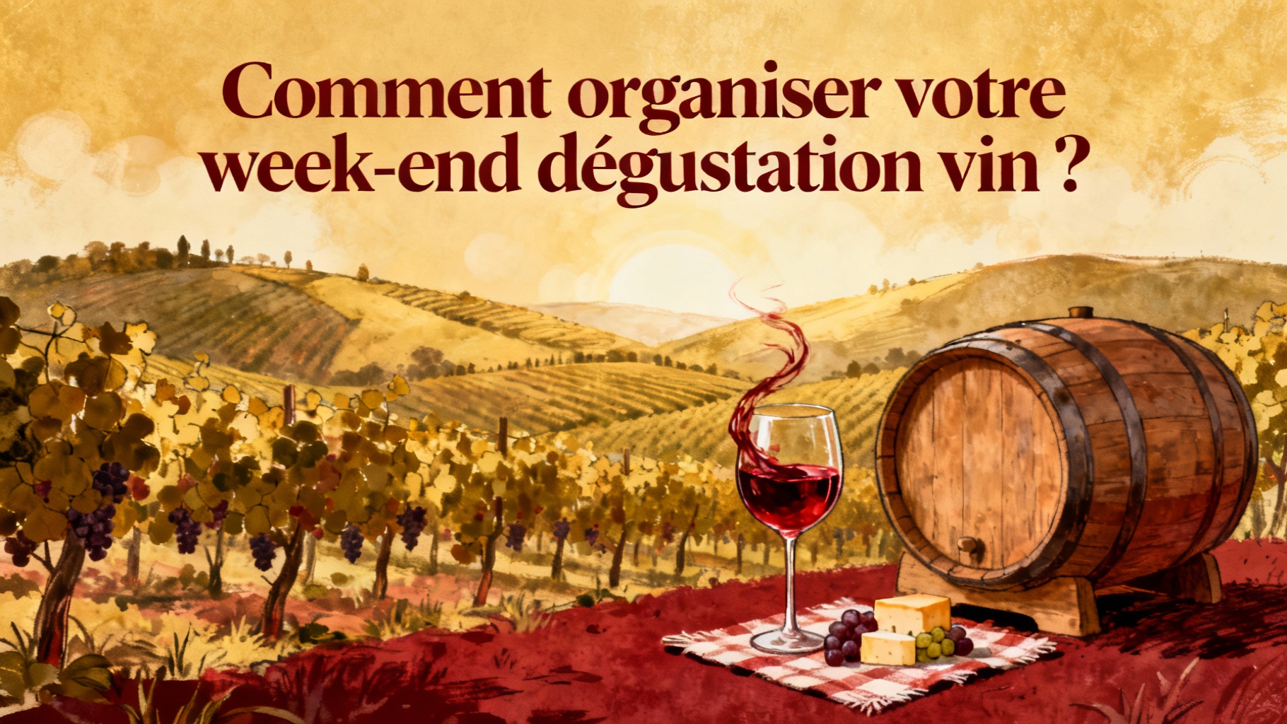 Comment organiser votre week-end dégustation vin ?